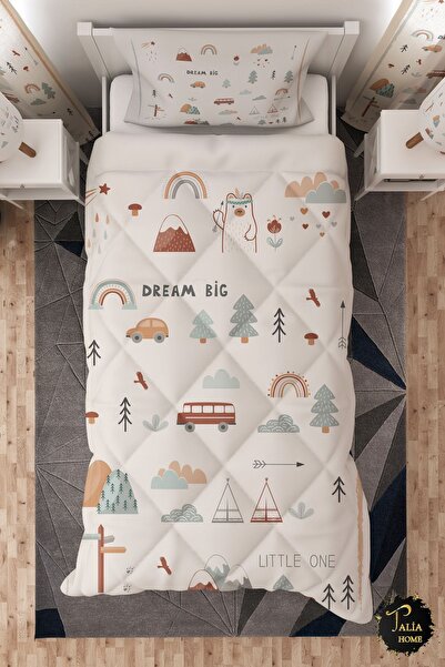 Talia Home Дитячий спальний набір з ковдрою для однієї людини Dream Big