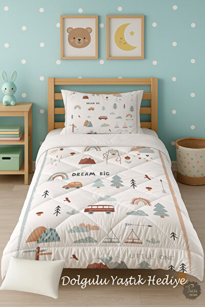 Talia Home Дитячий спальний набір з ковдрою для однієї людини Dream Big