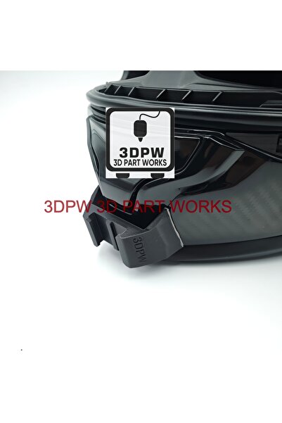 3DPW 3D PART WORKS 3dpw HJC F71 Kask uyumlu Chin Mount Aksiyon Kamera Aksesua...