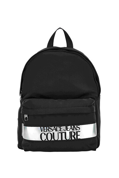 VERSACE JEANS COUTURE Siyah - Gümüş Erkek 32x42x16 cm Sırt Çantası 75YA4B90