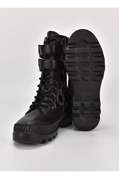 Karl Lagerfeld Siyah Kadın Deri Bot KL42586F007