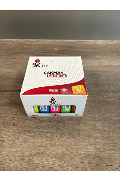 Koko BKJET 1900 Solid Izgaralı Çakmak Yeniden doldurulabilir 50 Adet