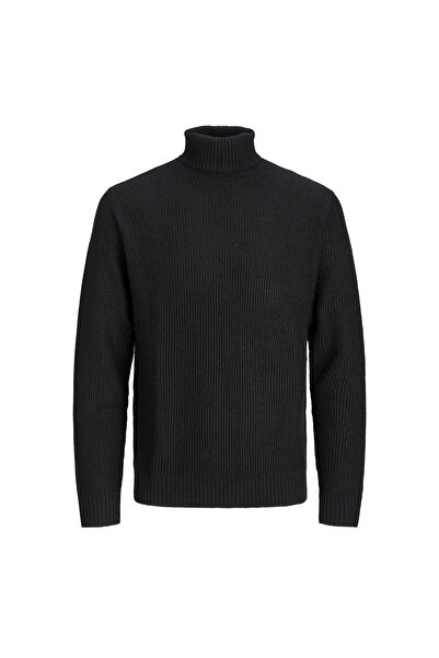 Jack & Jones Pulover pentru bărbați, negru, standard, cu guler înalt 12243119...