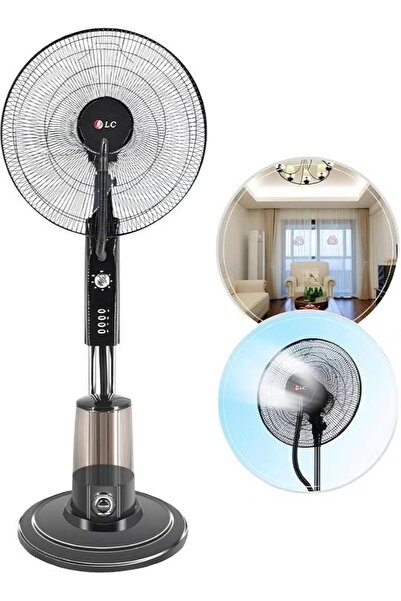 DLC مروحة رذاذ عمودية، سعة 3.5 لتر، 70 واط مع جهاز تحكم عن بعد