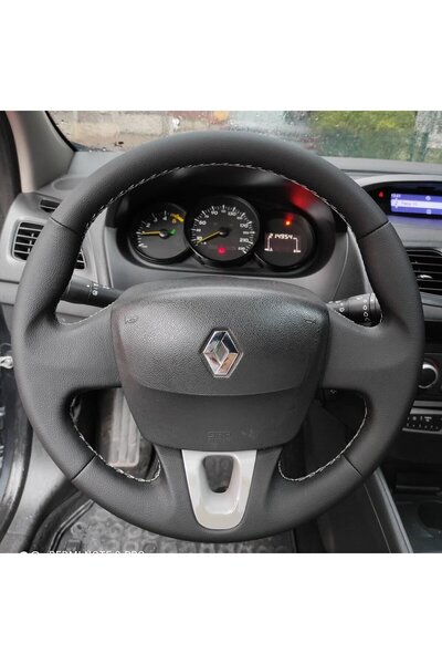 STİLİX GARAGE Fluence Tuşsuz Araca Özel Direksiyon Kılıfı ORJİNAL DERİSİ SÖKÜ...