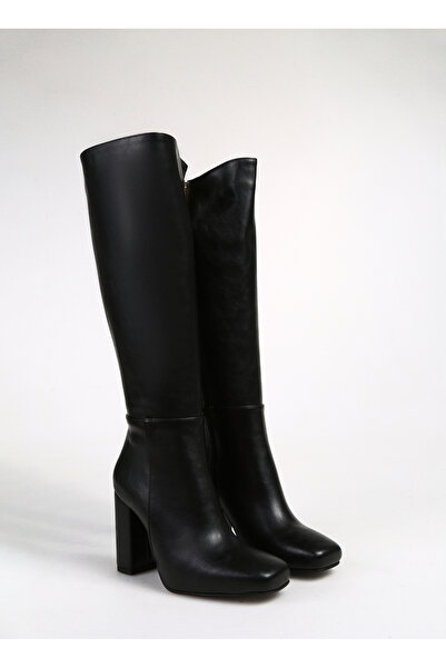 Fabrika Siyah Kadın Topuklu Çizme ODISE