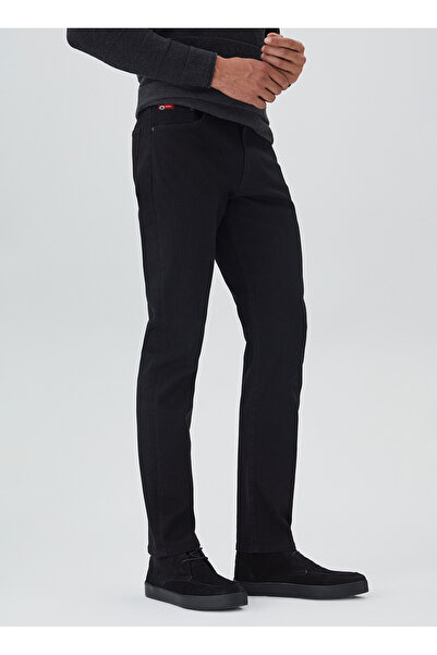 Lee Cooper Ανδρικό τζιν παντελόνι κανονικής μέσης κοπής 241 LCM 121010 HARRY STAY BLACK