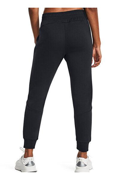 Under Armour 1379846-001 Unstoppable Flc Jogger Lastikli Bel Bol Kesim Siyah Kadın Eşofman Altı