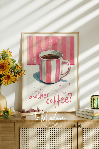 tablodea Kahve Köşesi Dekoru Çerçeveli Poster Tablo TD Modern Dekoratif Minimalist Pinterest Mutfak Tablosu