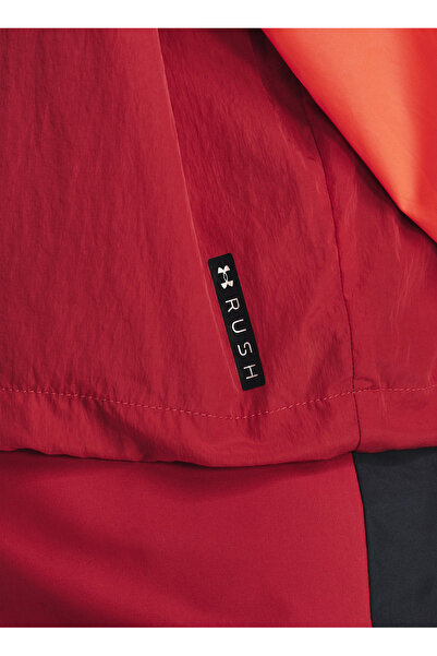 Under Armour 1376920-638 Rush Woven Anorak Pembe Yuvarlak Yaka Kadın Zip Ceket
