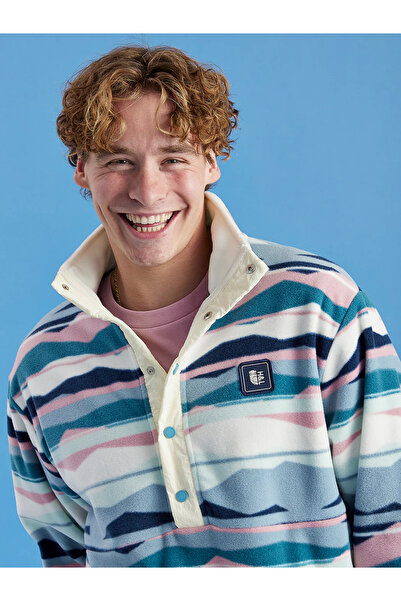 DobaKids Turtleneck Pocketed Oversized Thick Retro Fleece Unisex Women's Men's Sweatshirt