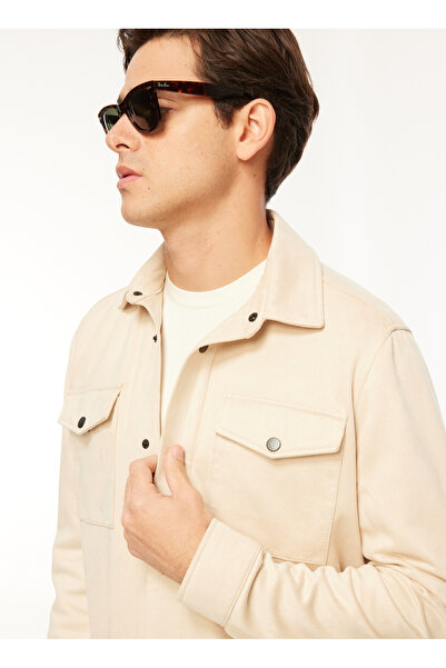 Fabrika Basic Bej Erkek Düz Ceket F3WM-CKT126