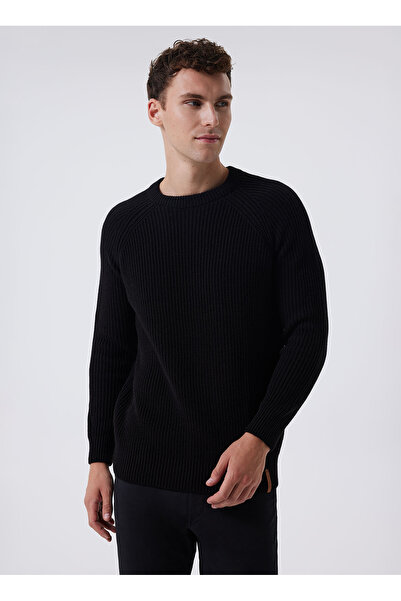 Lee Cooper O Neck Regular Fit Black Men's Sweater 241 Lcm 241033 Albert Black