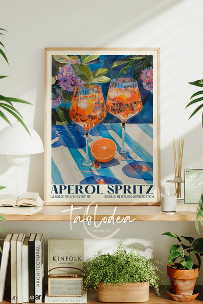 tablodea Pictură cu poster înrămat cu tematică de băuturi de cocktail în stil...