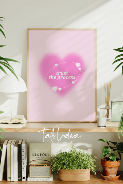 tablodea Poster înrămat Aura Fell, Tablou înrămat din lemn, Tablou poster Pin...