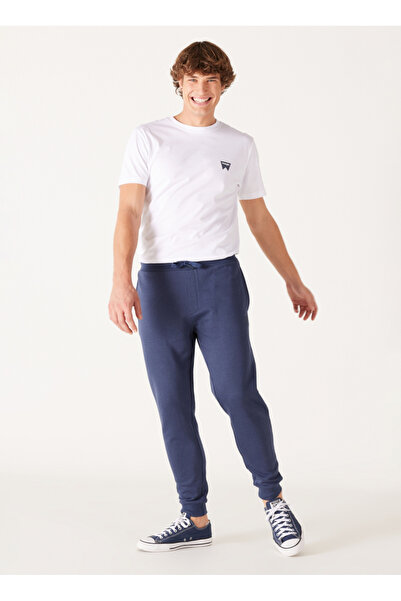 WRANGLER Regular Fit İndigo Erkek Eşofman Altı W232400315 Jogger Sweatpant