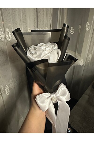 SATENCE STORE Tekli Solmayan Saten Gül Buketi – Özel Hediye