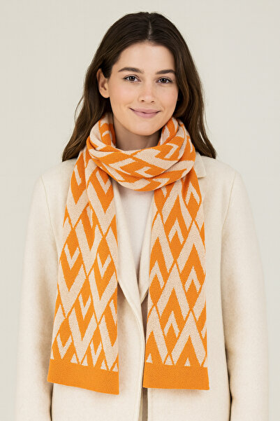 Sebir Moda Eșarfă tricotată cu model în V