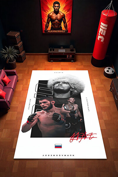 FG Store UFC Khabib Nurmagomedov Dijital Baskılı Makinede Yıkanabilir Kaymaz ...