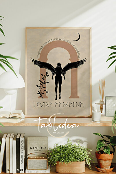 tablodea Pictură cu poster înrămat minimalist cu tematică feminină, ilustrați...