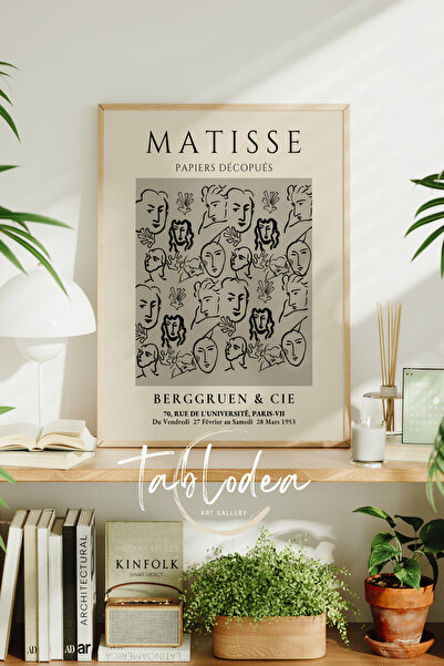 tablodea Бохемска картина на Матис, минималистичен плакат с рамка на Матис, к...