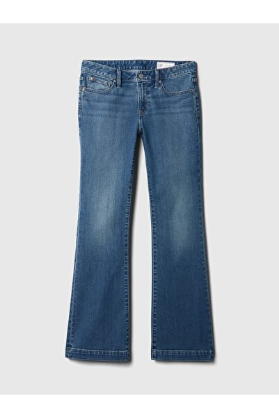 GAP Kadın Mavi Low Rise Straight Jean Pantolon