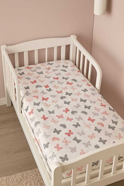 Bebek Özel %100 Pamuklu Bebek Ve Çocuk Lastikli Çarşaf 70x110 Beşik için Pemb...