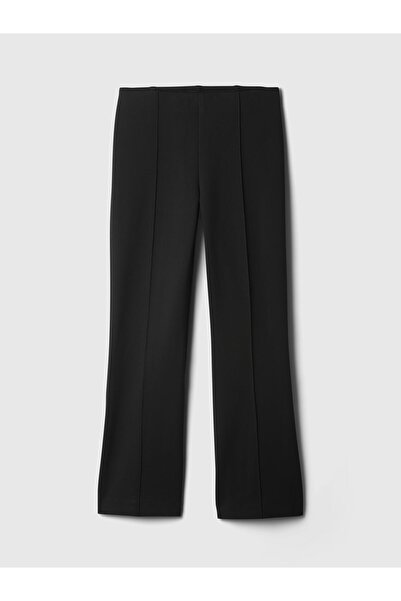GAP Kadın Siyah High Rise Double Knit Crop Kick Pantolon