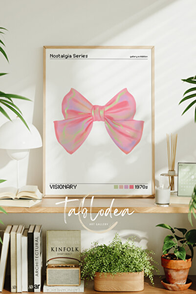 tablodea Pictură modernă înrămată cu model cu funde, pictură de perete minima...