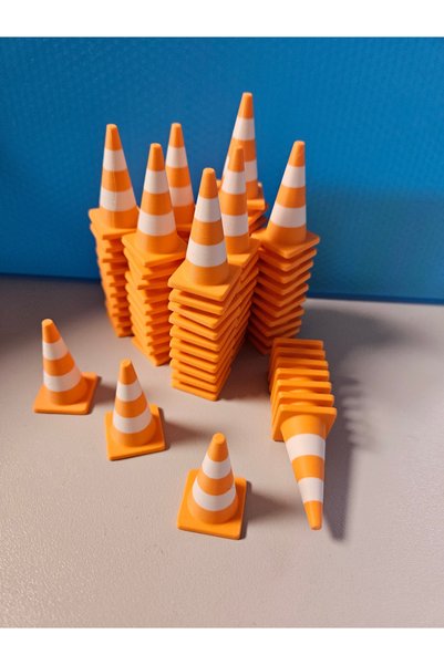 Eta3d Mini Traffic Bollard for Toy Vehicles (12Pcs)
