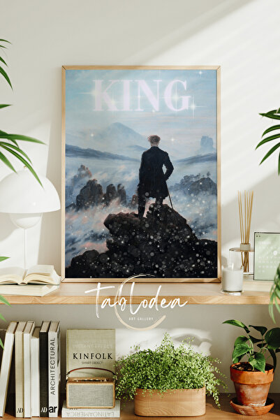 tablodea Γραπτός μοντέρνος πίνακας αφίσας με πλαίσιο, αφηρημένη διακοσμητική ...