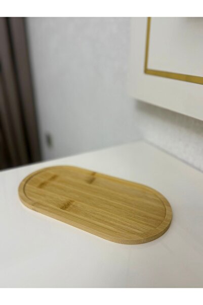 Şen Mobilya Bambu Oval Sunum, Yağdanlık Altı ve Servis Tepsisi