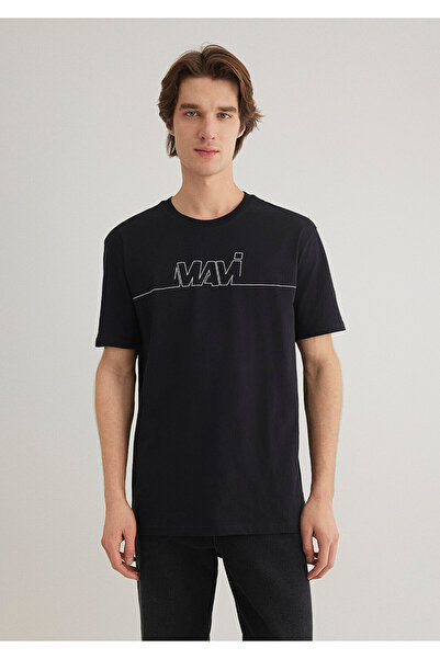 Mavi Λογότυπο Μαύρο T-Shirt Loose Fit 0610254-900