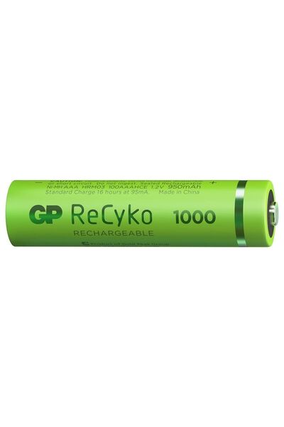 Genel Markalar Gp Recyko 1000 Aaa Ni-mh Şarj Edilebilir Ince Kalem Pil 4 2'li Ambalaj