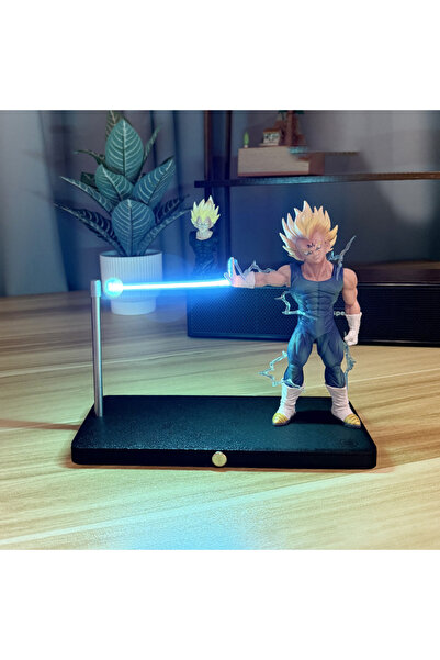 BANDAI WHITE Dragon Ball Son Goku Night Light Anime Touch Kamehameha Magnetic Night Light Creative Desk Dec