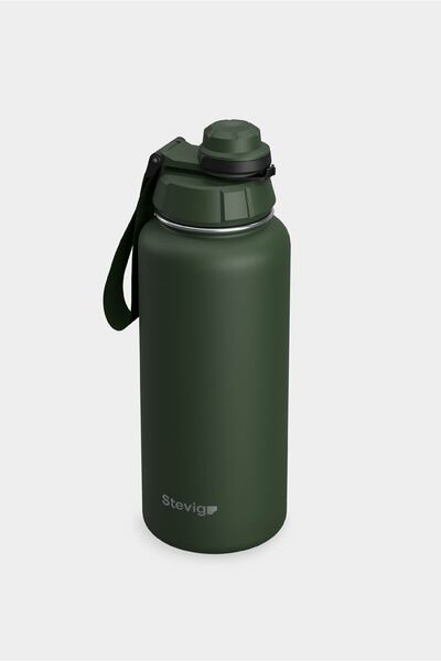 Stevig 1 Hand Leak-Proof Steel Thermos 1000 ml Green St-215