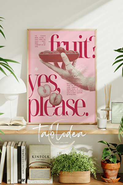 tablodea Tablou modern cu ramă, cu tematică de bucătărie, pictură retro cu te...