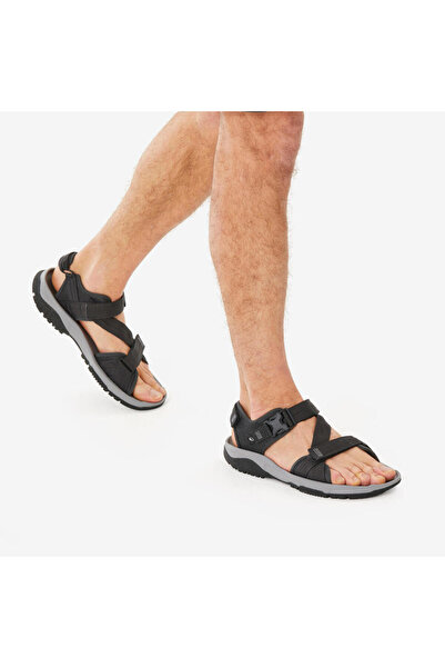 Decathlon Quechua Erkek Outdoor Sandalet - Koyu Gri - Nh500