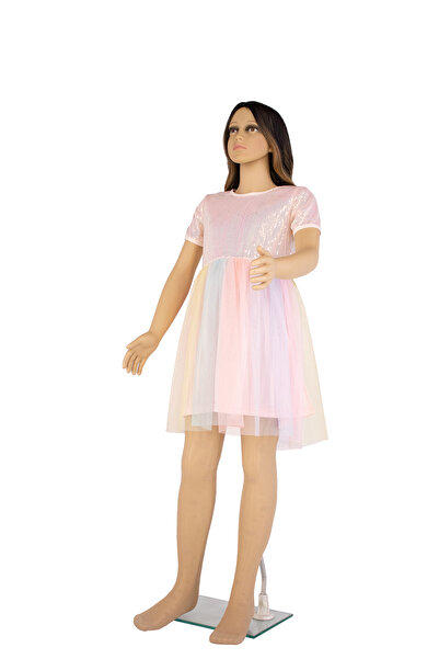 PETRA-ELISA Παιδικό Καλσόν Λύκρα 20 DEN με Σχέδιο Evelina, Μπεζ, 6-9 ani