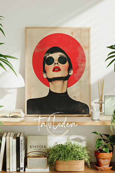 tablodea Pictură cu poster înrămat cu ilustrație modernă cu femei, pictură de...