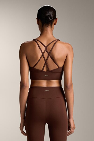 Oysho حمالة صدر رياضية مريحة متوسطة الدعم مع أكواب