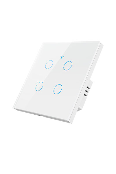 Choice 4gang (white) Tuya WiFi Smart Switch EU Light Neutral Wire/No Neutral Wire Required Wall Touch Switc