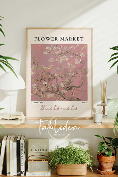 tablodea Pictură pe pânză cu poster înrămat cu flori în stil vintage, pictură...