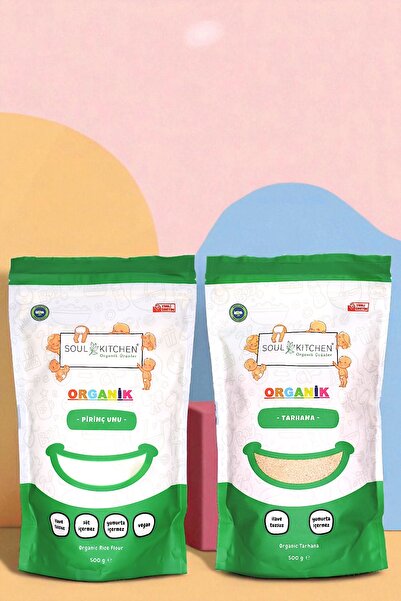 Soul Kitchen Organik Ürünler Organik Sertifikalı Pirinç Unu 500 g Tarhana 500...