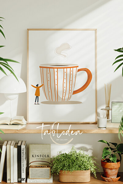 tablodea Tablou cu poster înrămat cu tematică Colțul Cafelei, Tablou decorati...