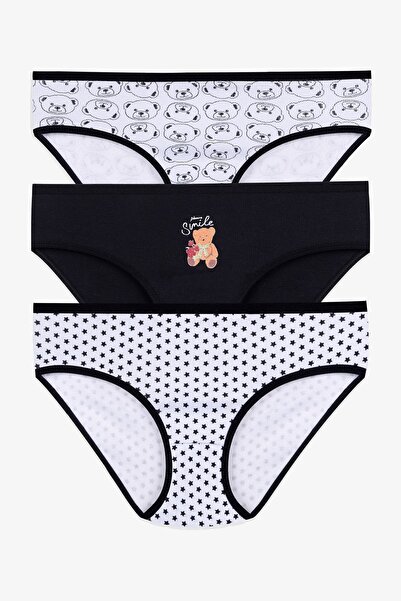 koza iç giyim Γυναικεία καμιζόλα 3 τεμαχίων με σχέδιο βαμβακερή ψηλόμεση Bato