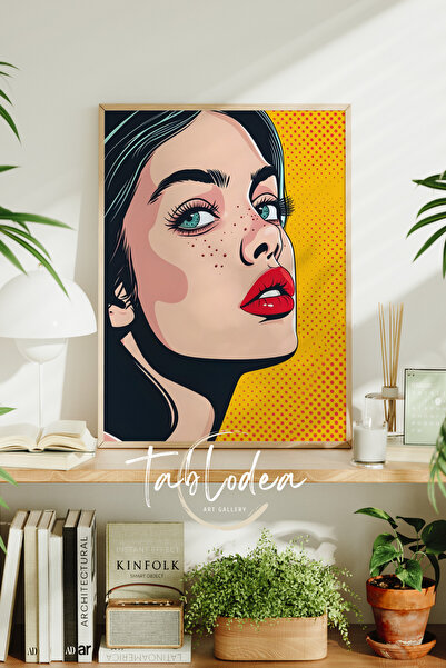 tablodea Tablou Pop Art pentru femei – Poster modern în stil retro de benzi d...
