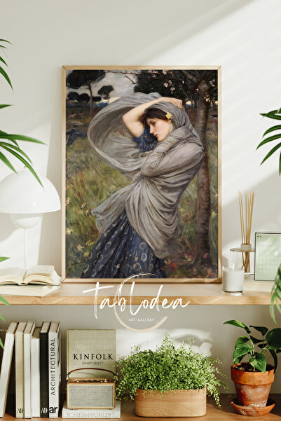 tablodea Джон Уилям Уотърхаус Бореас Винтидж картина в рамка, жена Декоративн...