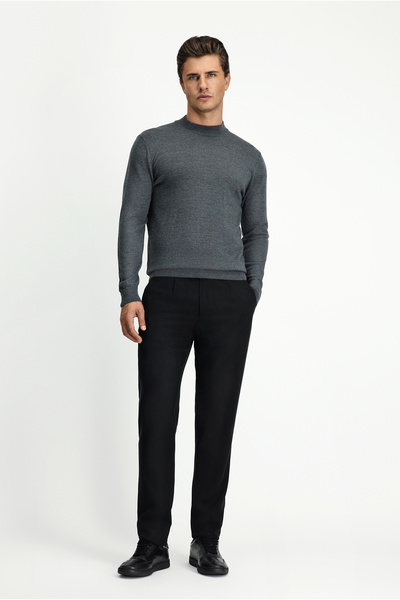 Kiğılı Half Turtleneck Regular Fit Woolen Knitwear Sweater