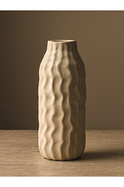 Minihol Κεραμικό βάζο με υφή Tubb (13 x 36 cm)